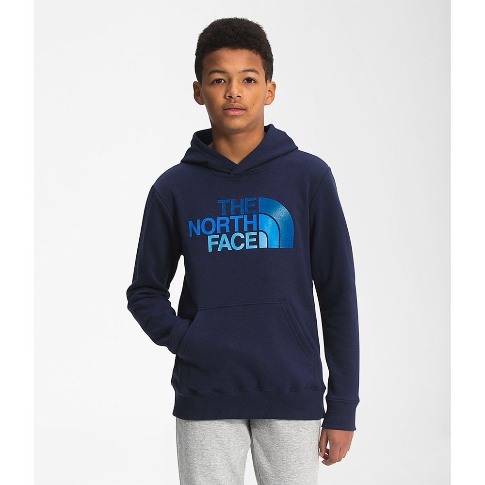 The North Face Hoodie Boys Australia - The North Face Camp Fleece Pullover Navy / Blue (ODI-014769)